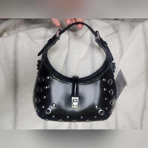 H&M Handbags - H&M black bag with silver detailing